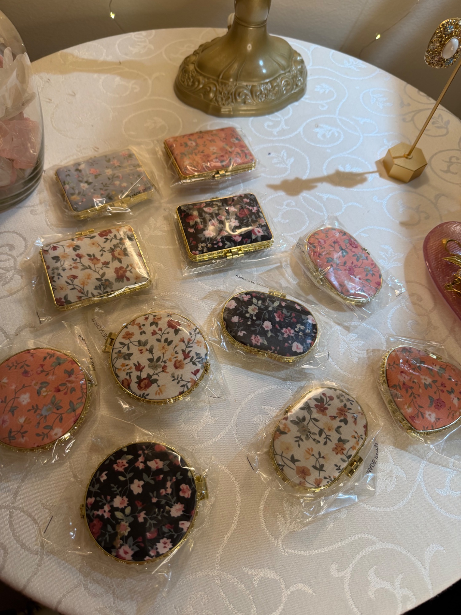 Quilted Compact Mirror
